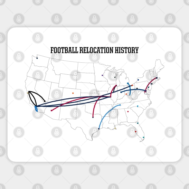 NFL Relocation Map Sticker by uniauthority